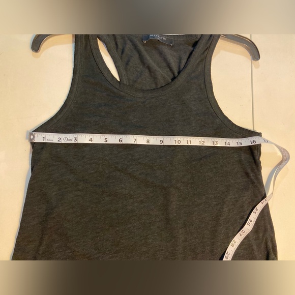 All Saints Daisy Vest Asymmetrical Tank Washed Black Size Small - Picture 12 of 13